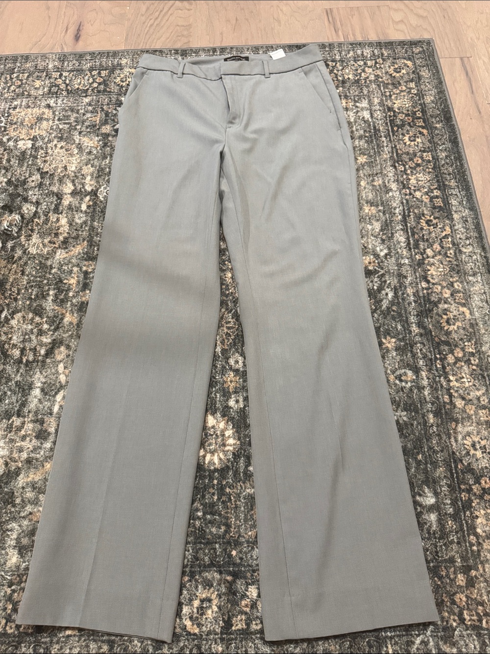 Banana Republic Women's Wide-Leg Dress Pants in Light Gray